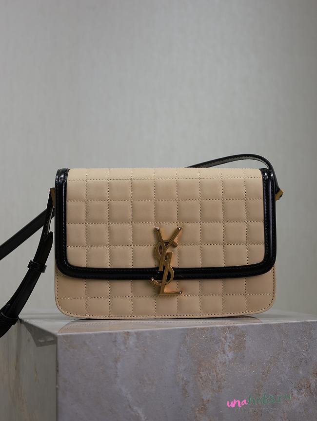 YSL SOLFERINO BOX BEIGE COLOR 23cm - 1