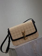 YSL SOLFERINO BOX BEIGE COLOR 23cm - 3