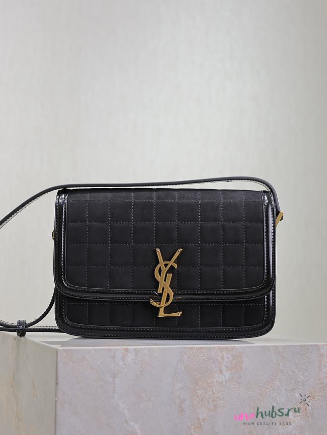 	 YSL SOLFERINO BOX BLACK COLOR 23cm - 1