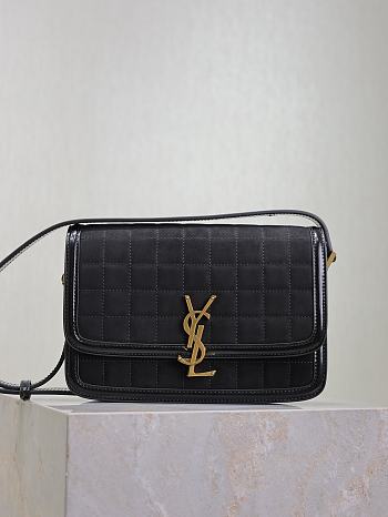 	 YSL SOLFERINO BOX BLACK COLOR 23cm