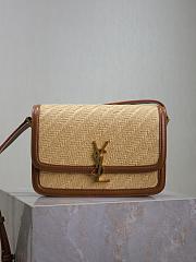 YSL Solferino raffia shoulder bag - 1