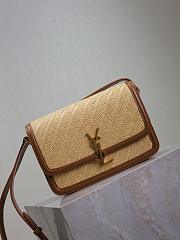 YSL Solferino raffia shoulder bag - 6