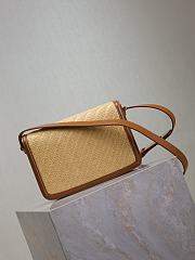 YSL Solferino raffia shoulder bag - 3