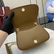 	 Gucci Small Blondie Brown Suede Shoulder Bag 21.5x11x8cm - 2