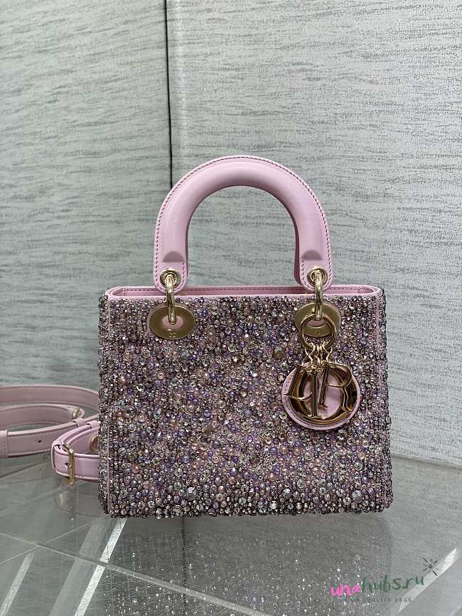 Dior Small Lady Pink Bag 20cm - 1