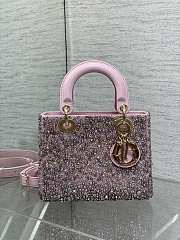 Dior Small Lady Pink Bag 20cm - 1