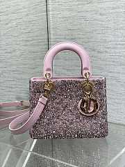 Dior Small Lady Pink Bag 20cm - 4