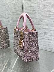 Dior Small Lady Pink Bag 20cm - 2