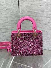 Dior Small Lady Pink Bag - 5