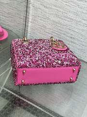 Dior Small Lady Pink Bag - 3