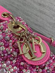 	 Dior Mini Lady Pink Bag - 5