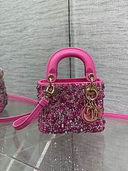 	 Dior Mini Lady Pink Bag - 6