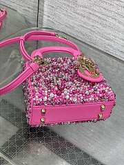 	 Dior Mini Lady Pink Bag - 3