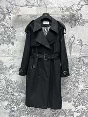 Dior Black Trench Belt Coat - 1