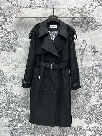 Dior Black Trench Belt Coat