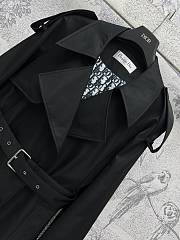 Dior Black Trench Belt Coat - 6