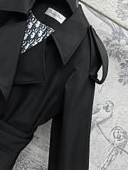 Dior Black Trench Belt Coat - 3