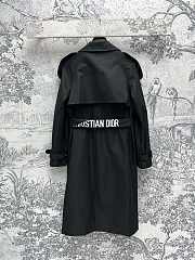 Dior Black Trench Belt Coat - 2