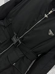 Prada Re-Nylon down jacket with belt - 3