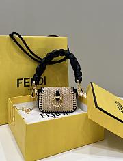 Fendi Nano baguette canvas bag 11.5x2.5x7cm - 3