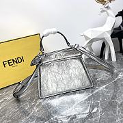 Fendi Peekaboo IseeU Silver Bag 20/11/15.5cm - 1