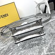 Fendi Peekaboo IseeU Silver Bag 20/11/15.5cm - 4