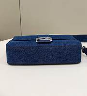 Fendi Baguette Denim Blue Bag 26-5-15cm - 5