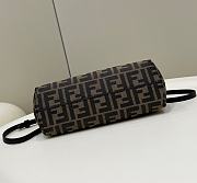 	 Fendi First FF Pattern Brown Bag 26×9.5×18cm - 6