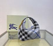 Burberry Checked Zipped Tote Bag 21.5x23x10.5 cm - 5