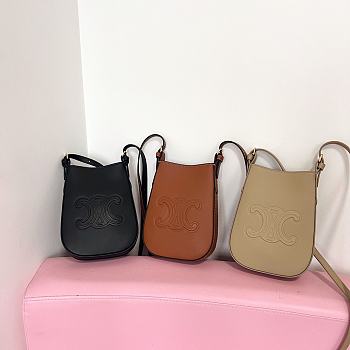 Celine PHONE POUCH HELOISE in SUPPLE CALFSKIN 15 x 19.2 x 3 CM