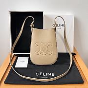 Celine PHONE POUCH HELOISE in SUPPLE CALFSKIN 15 x 19.2 x 3 CM - 4