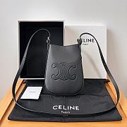 Celine PHONE POUCH HELOISE in SUPPLE CALFSKIN 15 x 19.2 x 3 CM - 2