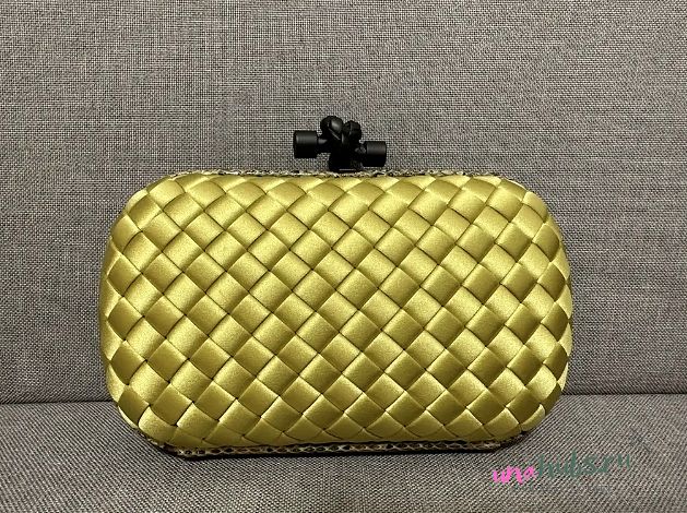 Bottega Veneta Pochette Knot clutch bag Yellow 18x10cm - 1