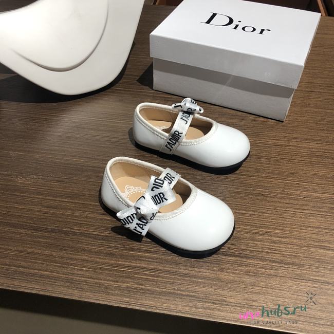 Dior Baby Ballet Flat Black Patent - 1