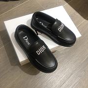 Dior Black Baby Loafers - 3