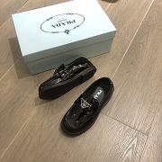 Prada Patent Leather Black Loafer  - 4