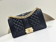 Chanel Medium Black Caviar Leather Gold Hardware - 1