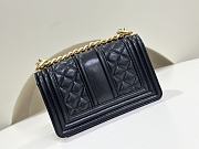 	 Chanel Small Black Caviar Leather Gold Hardware - 5