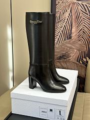 Dior Black Leather Long Boot - 1