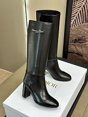 Dior Black Leather Long Boot - 4