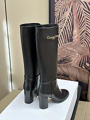 Dior Black Leather Long Boot - 3