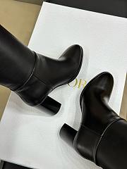 Dior Black Leather Long Boot - 2