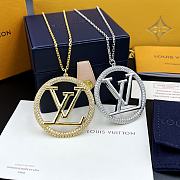 Louis Vuitton LV logo chain necklace - 1