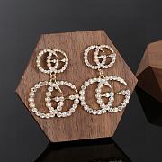 Gucci stud earrings pearl - 1