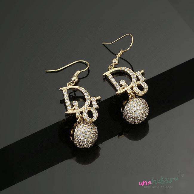 Dior Gold Earrings - 1