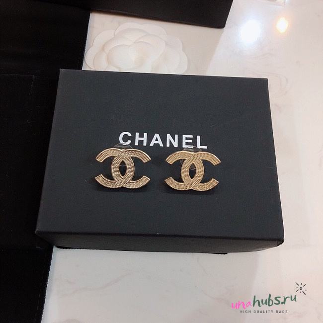 Chanel CC Gold Earrings - 1