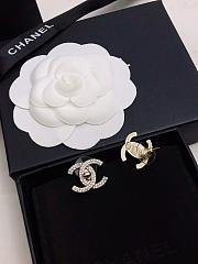 Chanel Diamond Flap Logo Earrings - 2