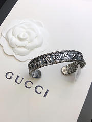 Gucci Silver Bracelet With Double G - 5