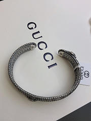 Gucci Silver Bracelet With Double G - 3