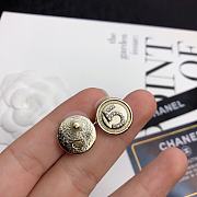 Chanel Gold Metal Earrings  - 6